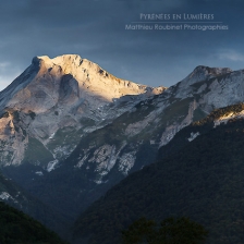 Le Massif de Ger au couchant