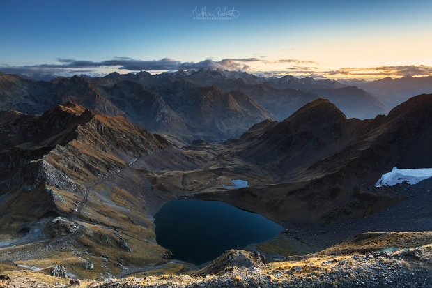 Crépuscule sur le Val d'Oncet