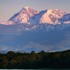 Pic du midi et lac du Gabas