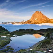 Mer de nuages sur le Miey